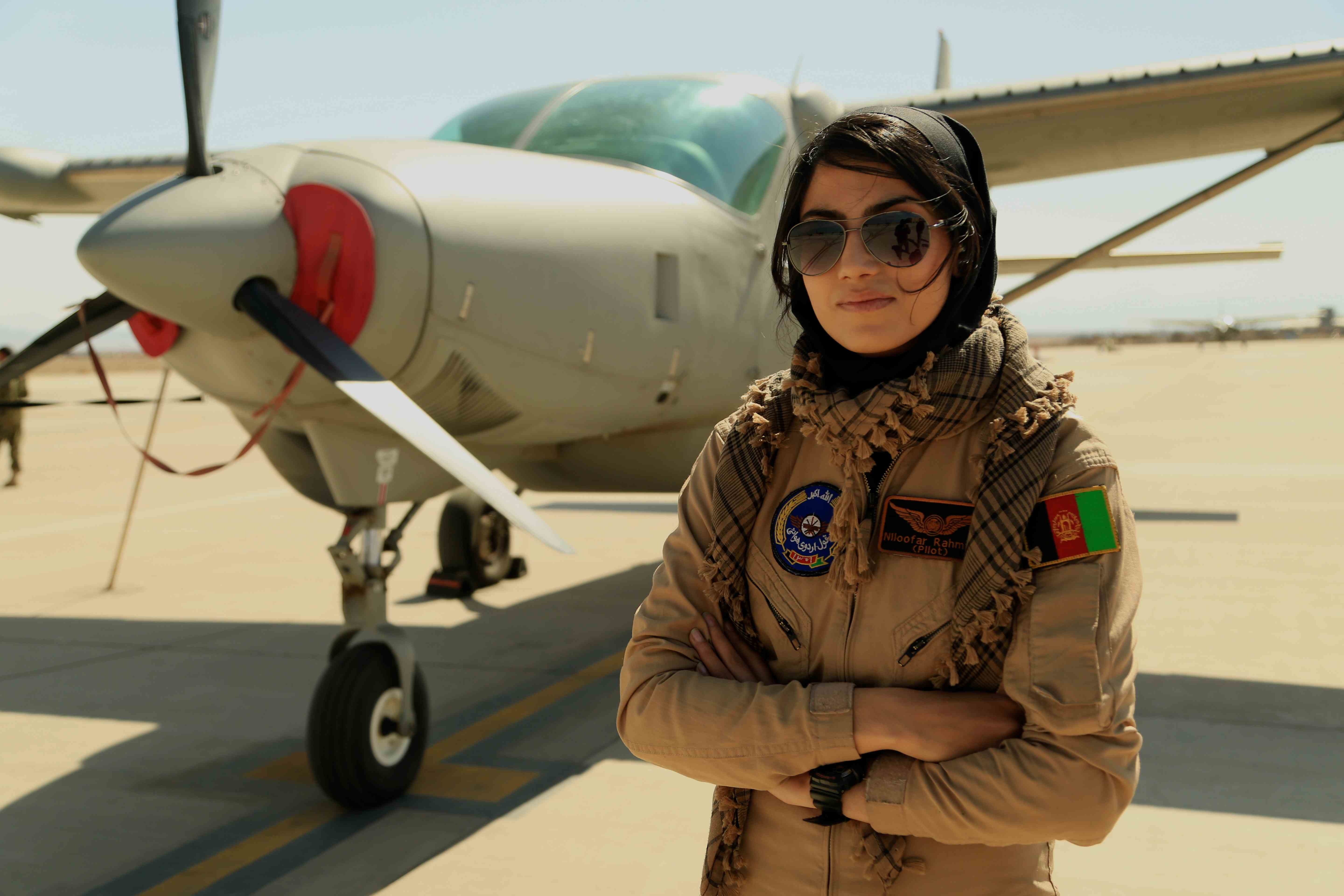 The takeoff of an afghan woman